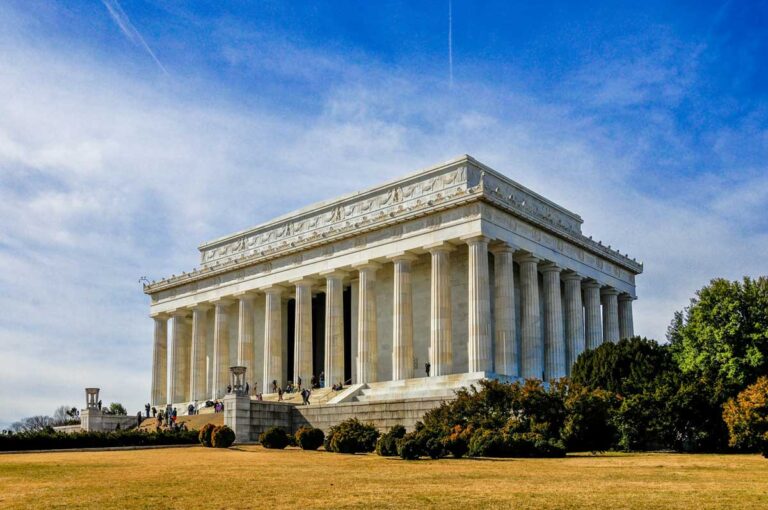 The Lincoln Memorial in Washington DC.