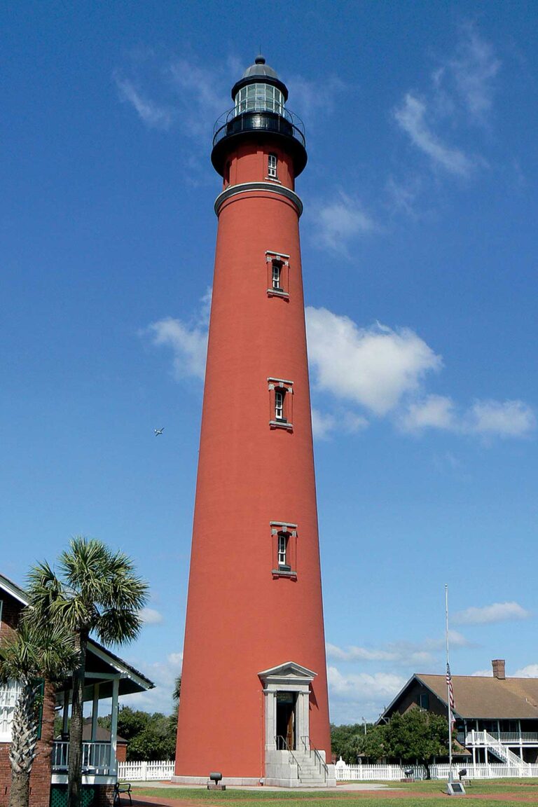 The Ponce de Leon Inlet Lighthouse near Daytona Beach in Florida.