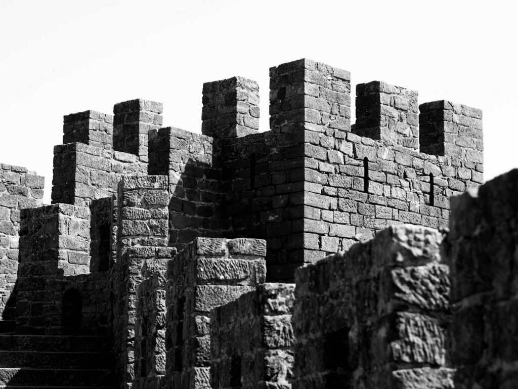 Silves Castle on the Algarve, Portugal.