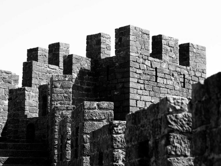 Silves Castle on the Algarve, Portugal.