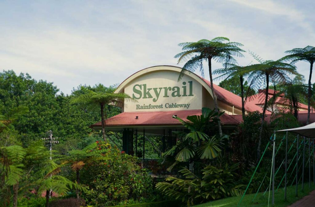 The Skyrail Rainforest Cableway in Cairns, Queensland.