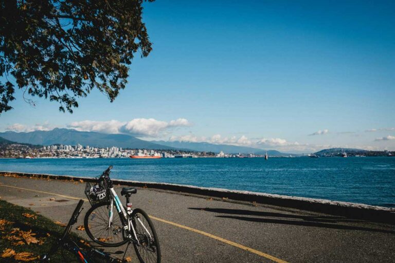 Stanley Park in Vancouver is well set up for cycling.
