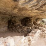 Ancient homes at Walnut Canyon National Monument in Flagstaff, Arizona.