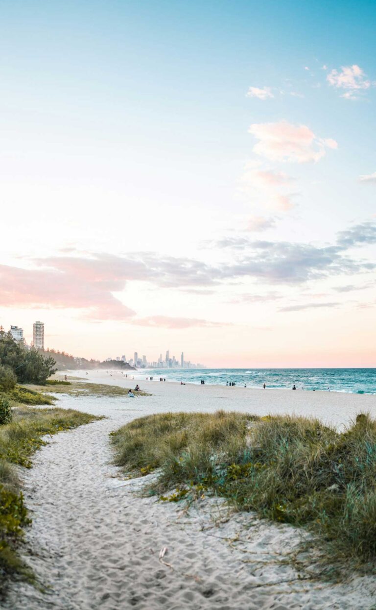 Burleigh Heads Beach on Queensland's Gold Coast.