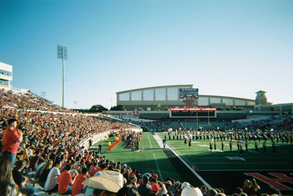 Texas Tech football in Lubbock, Texas.