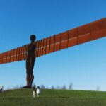 The Angel of the North near Newcastle, North-East England