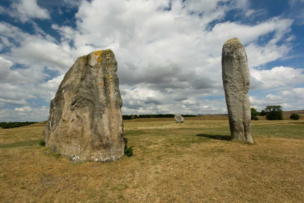 The Avebury Stone Circle in Wiltshire, South-West England.