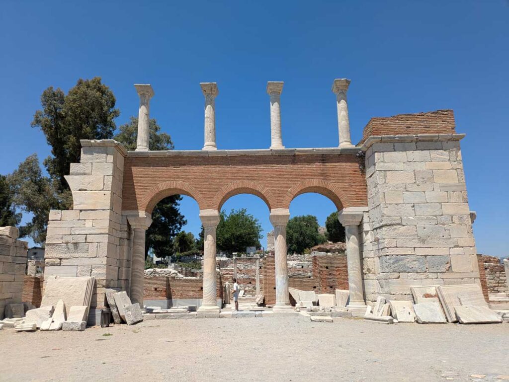 The Basilica of St John in Ephesus, Turkey.