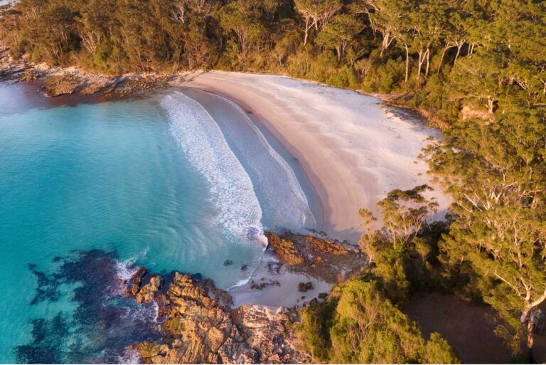 Blenheim Beach in Jervis Bay, New South Wales.