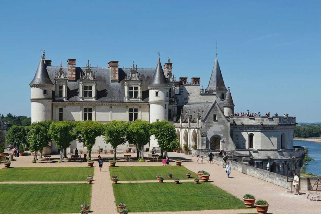 The Chateau Royal d'Amboise in the Loire Valley, France.