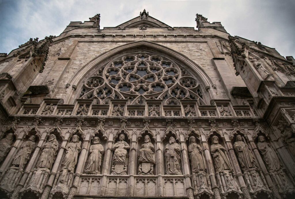 Exeter Cathedral in Devon, South-West England.