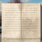 The Franklin Delano Roosevelt Monument in Washington DC.