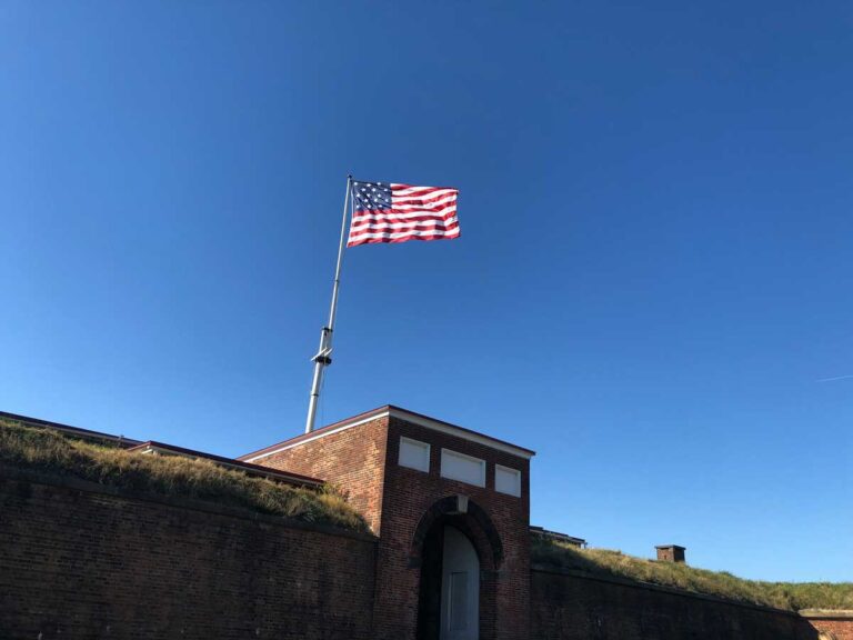 Fort McHenry National Monument in Baltimore, Maryland.