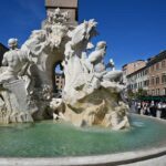 The Fountain of the Four Rivers in Piazza Navona, Rome.