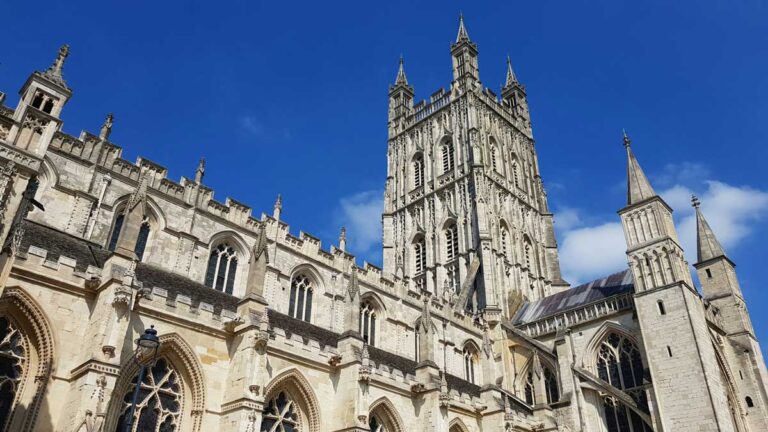 Gloucester Cathedral in Gloucestershire, England.