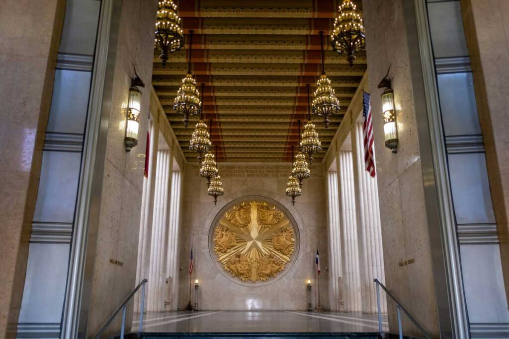The Hall of State in Fair Park, Dallas.