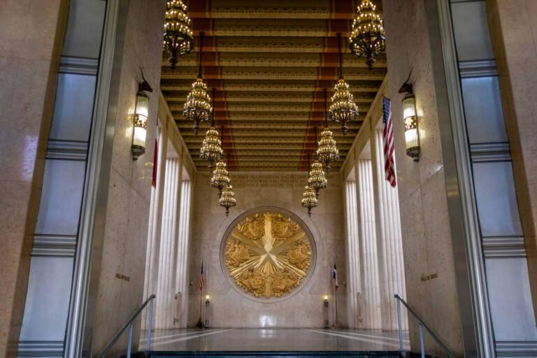 The Hall of State in Fair Park, Dallas.