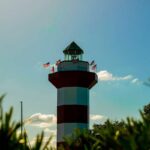 The Harbour Town Lighthouse on Hilton Head Island, South Carolina.