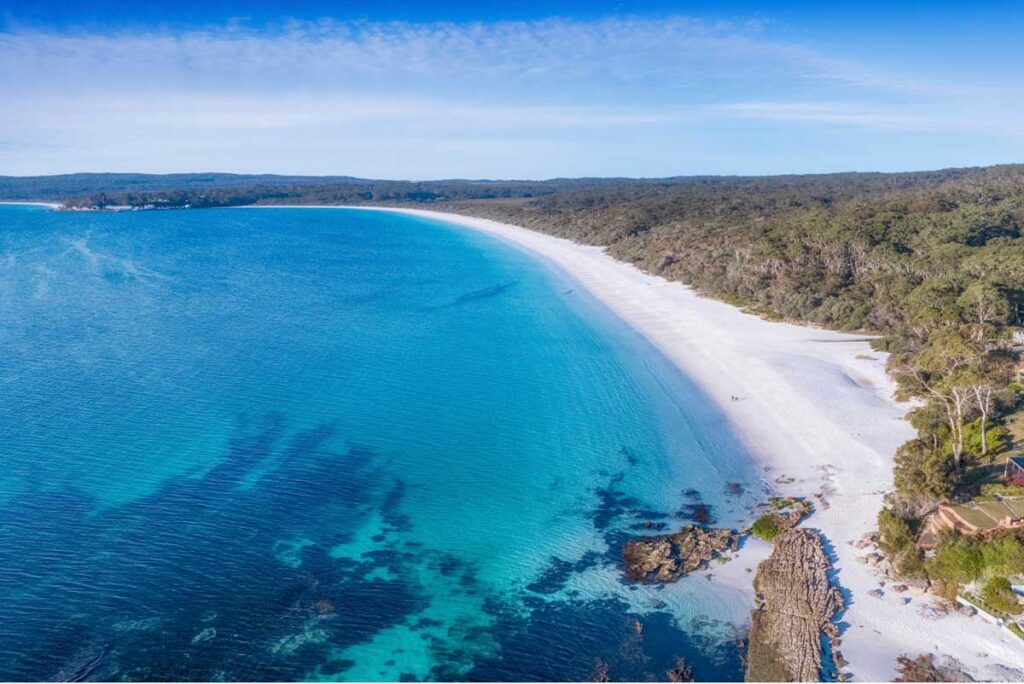 Hyams Beach in Jervis Bay, New South Wales.