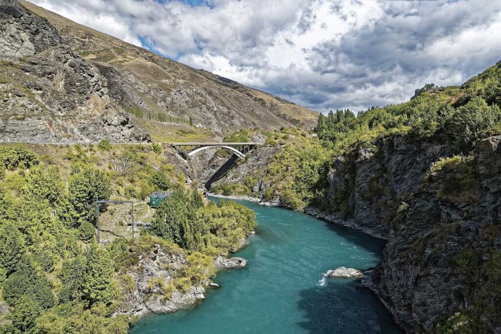The Kawarau Bridge near Queenstown, New Zealand.