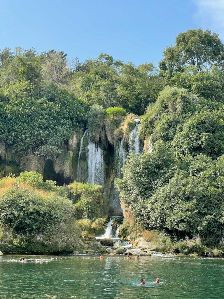 The Kravice waterfall in Bosnia and Herzegovina.