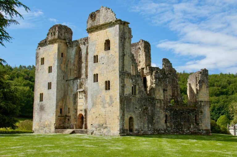 Old Wardour Castle in Wiltshire, South-West England.