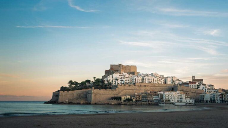 Peniscola Castle near Valencia in Spain.