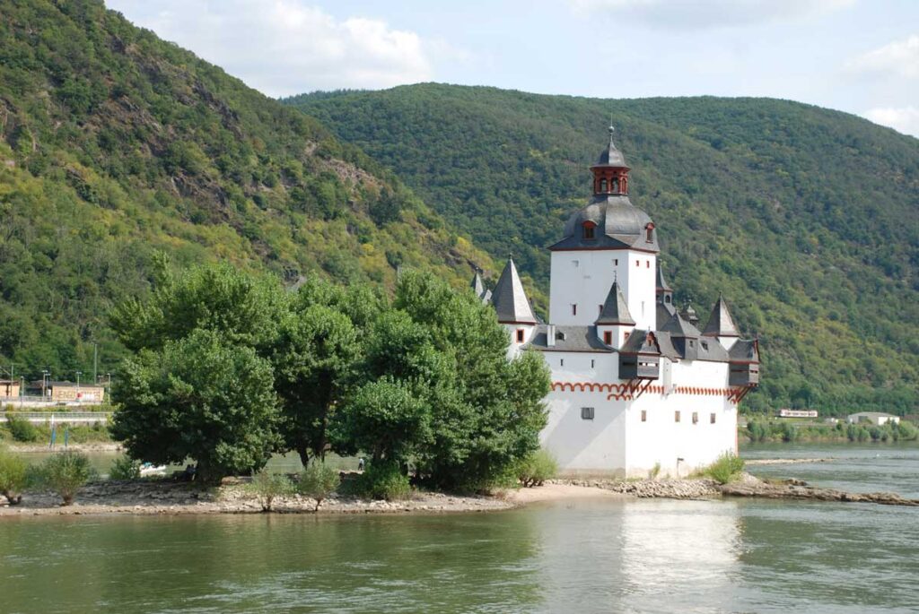 Pfalzgrafenstein Castle in Rhineland-Palatinate, Germany.