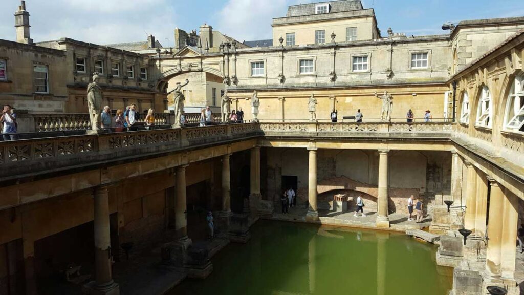 The Roman Baths in Bath, Somerset.