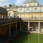 The Roman Baths in Bath, Somerset.