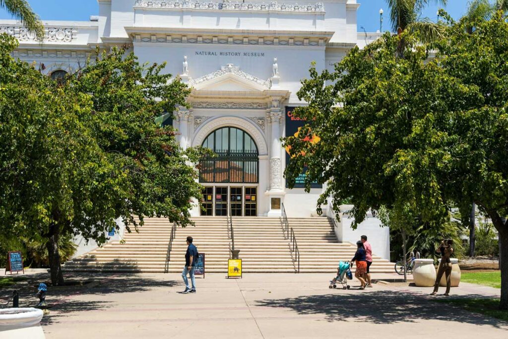 The San Diego Natural History Museum in San Diego, California.