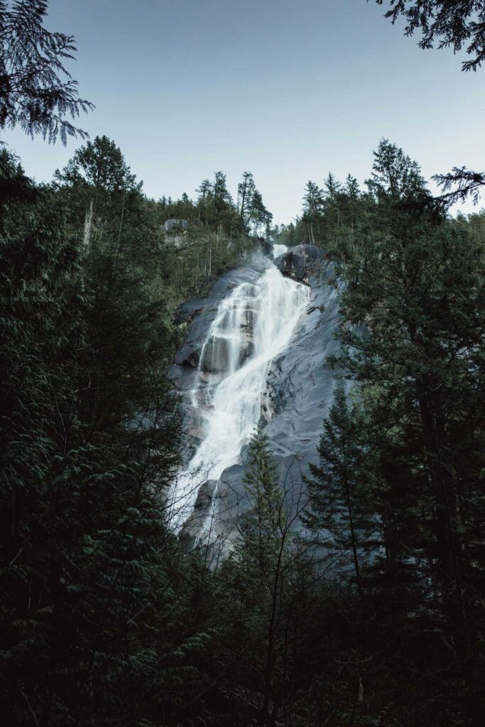 Shannon Falls near Squamish, British Columbia, Canada.