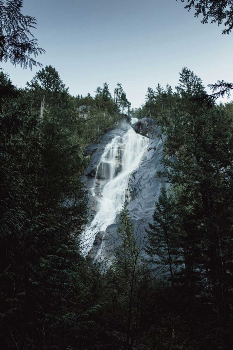 Shannon Falls near Squamish, British Columbia, Canada.