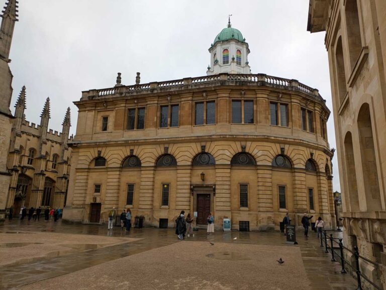 The Sheldonian Theatre in Oxford, South-East England.