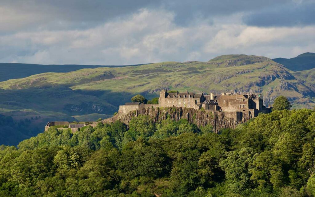 Stirling Castle in Stirling, Scotland.