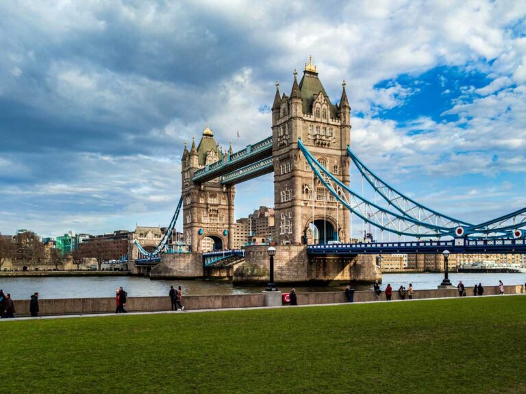 Tower Bridge in London.