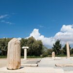The Temple of Dionysus at the Yria Archaeological Site on Naxos, Greece.