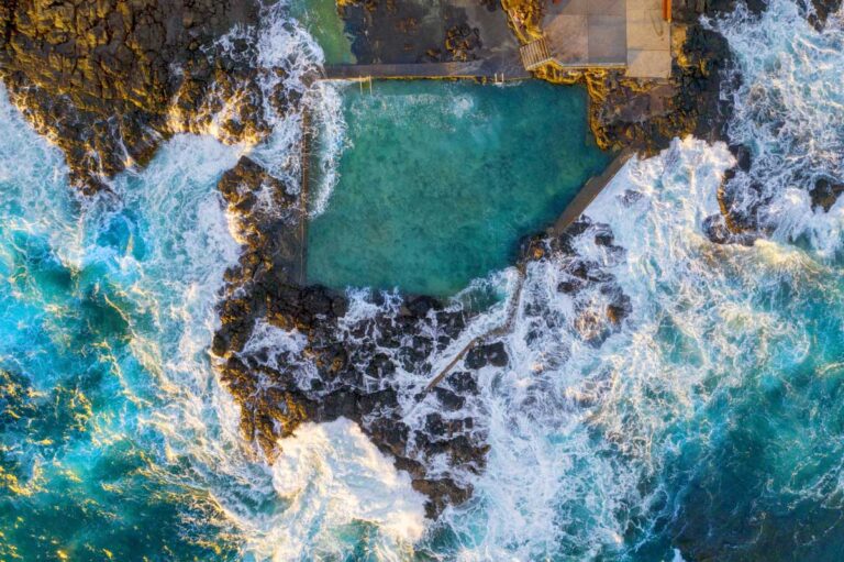 Blowhole Point Ocean Pool in Kiama, New South Wales.