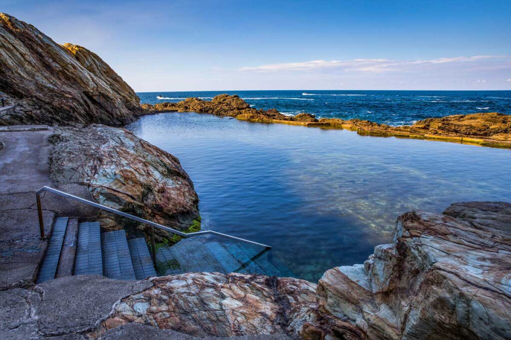 The Blue Pool in Bermagui, New South Wales South Coast.