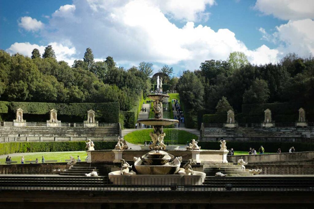 The Boboli Gardens in Florence, Tuscany.