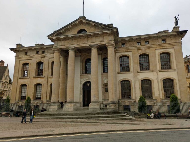 The Clarendon Building in Oxford, South-East England.