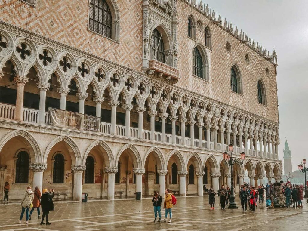 The Doge's Palace in Venice, Italy.