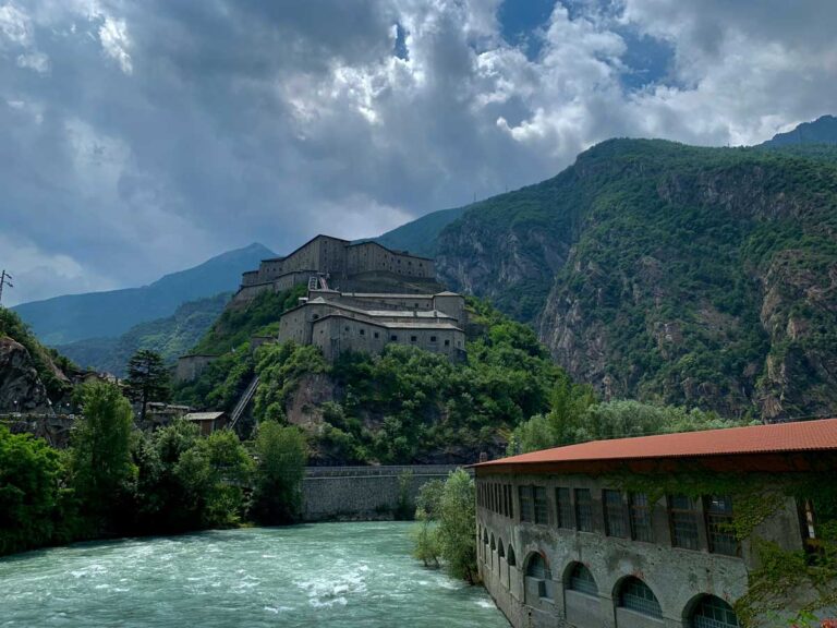 Fort Bard in Valle d'Aosta, Italy.