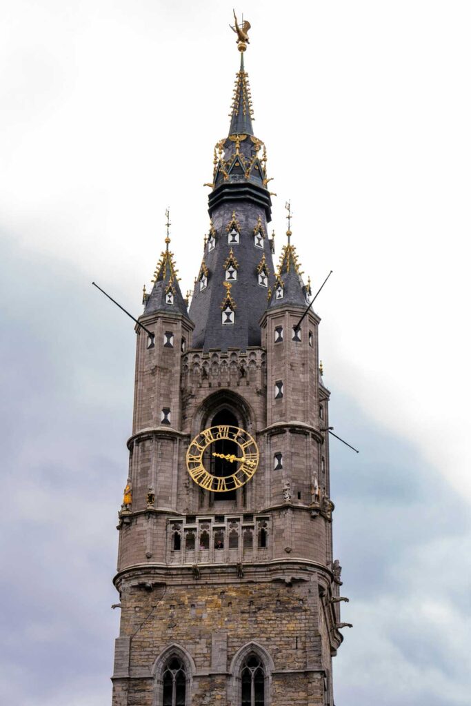 The Ghent Belfry in Ghent, Belgium.