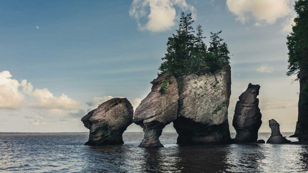Hopewell Rocks in New Brunswick, Canada.