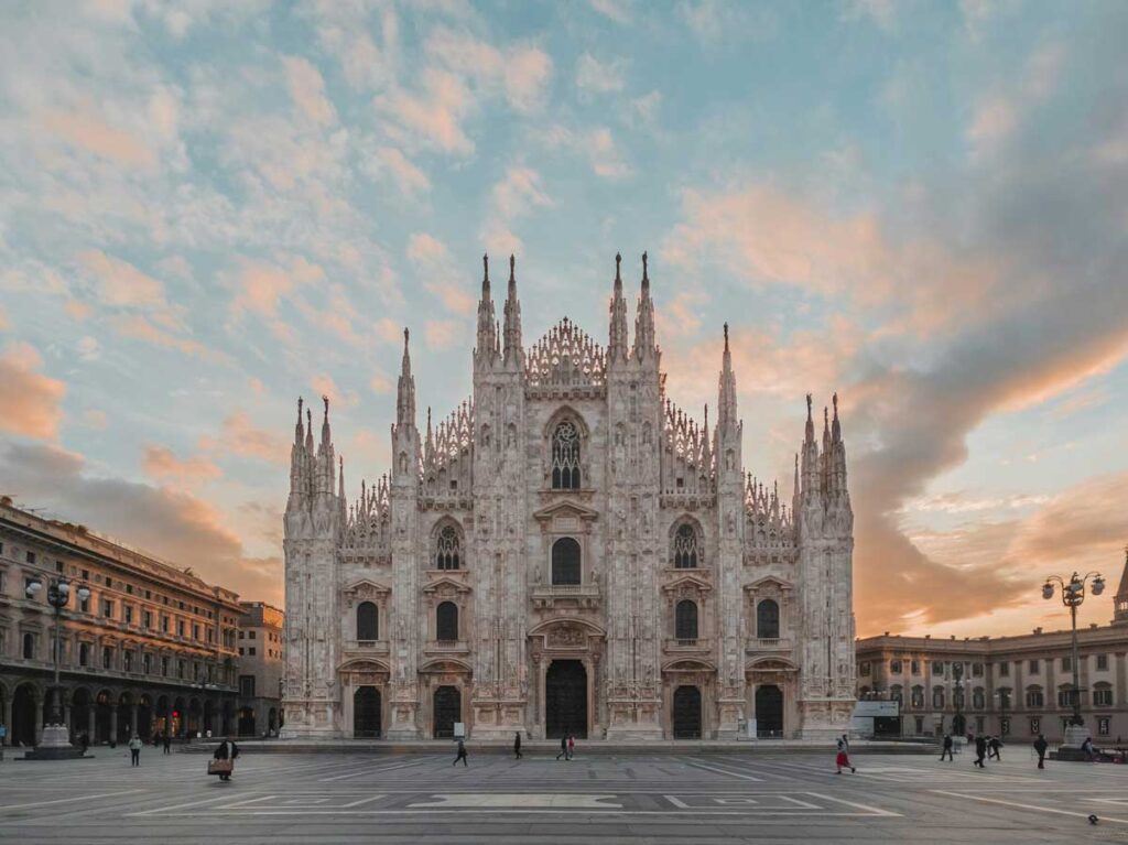 Milan Cathedral in Lombardy, Italy.