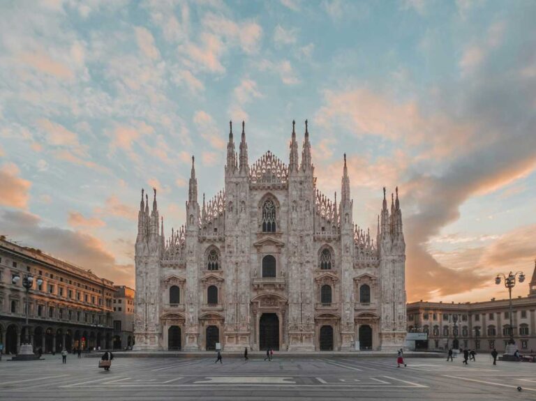 Milan Cathedral in Lombardy, Italy.