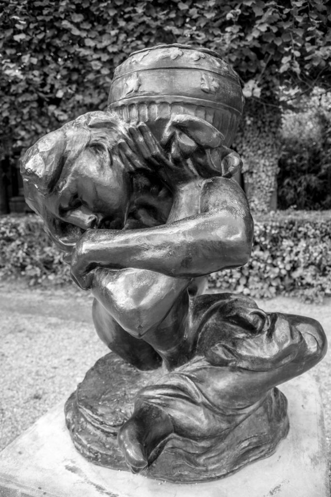 Sculpture at the Musee Rodin in Paris.
