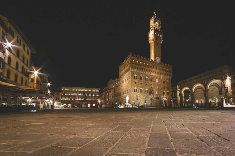 The Palazzo Vecchio in Florence, Italy.