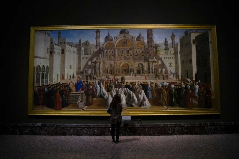 The Pinacoteca di Brera in Milan, Italy.